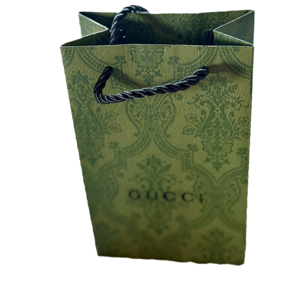 Gucci Green Paisley Gift Bag